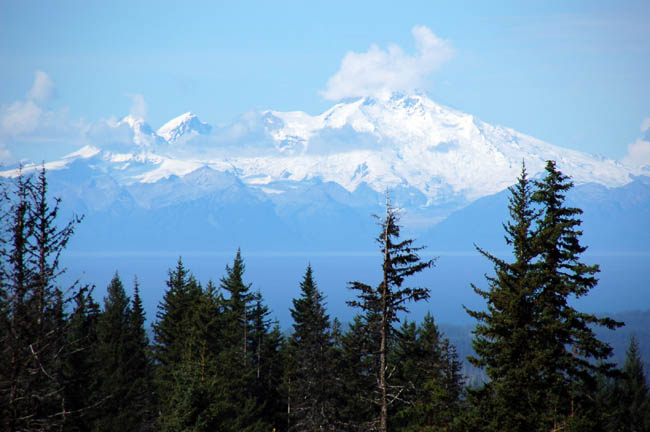 Diamond Ridge view of Mt Iliamna