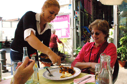 La Boqueria paella