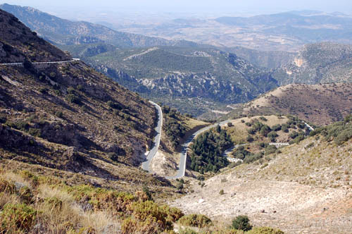 road to Grazelema hairpins